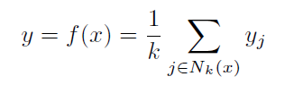 kNN equation regression